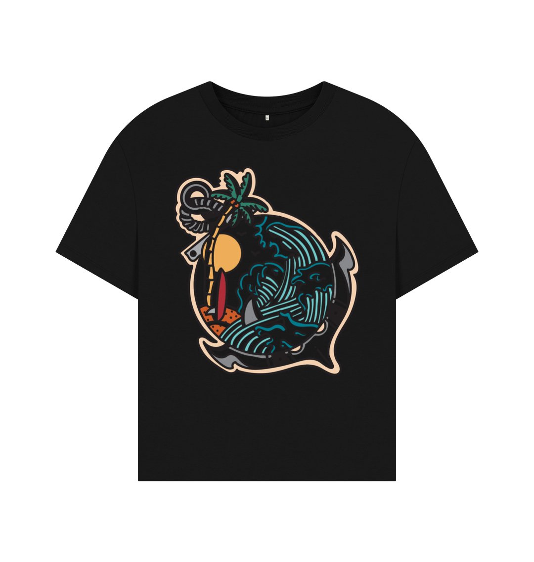 Beach world Oversized Tee - Women’s - Primavera Marketplace - Primavera Marketplace - 79729610