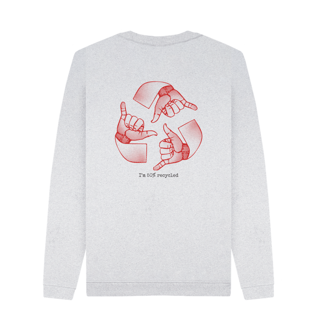 Men's I'm Recycled Sweater - Sustainable