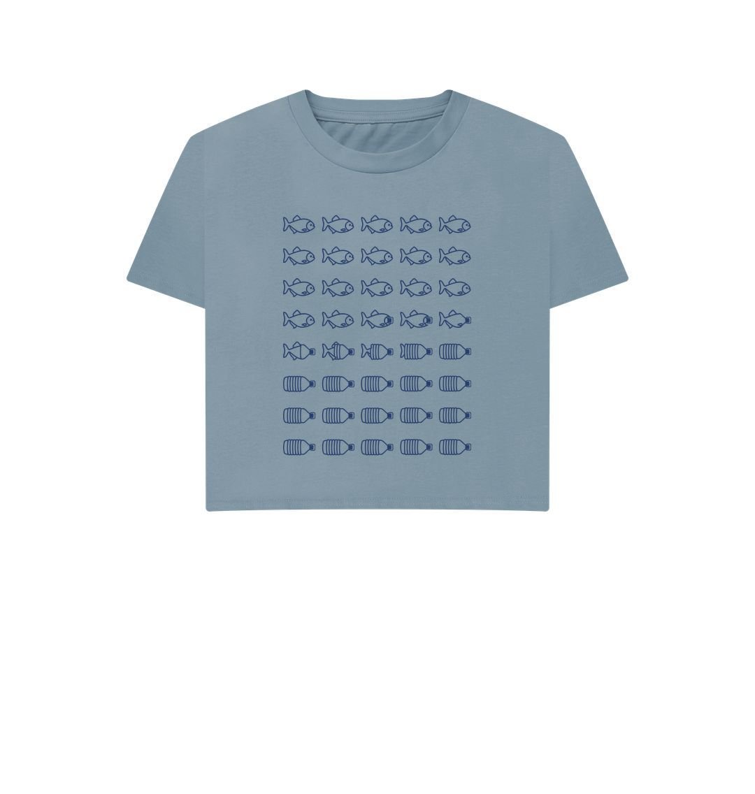 Plastic Free Ocean Tee - Womens - Primavera Marketplace - Primavera Marketplace - 74363311