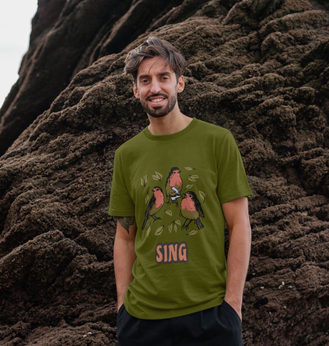 Singing Birds Tee - Adults - Primavera Marketplace - Primavera Marketplace - 68846591