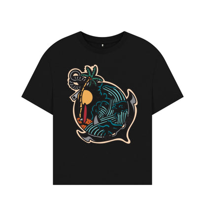 Beach world Oversized Tee - Women’s - Primavera Marketplace - Primavera Marketplace - 79729610