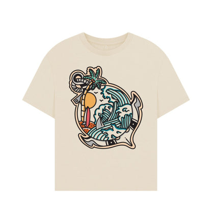 Beach world Oversized Tee - Women’s - Primavera Marketplace - Primavera Marketplace - 79729612