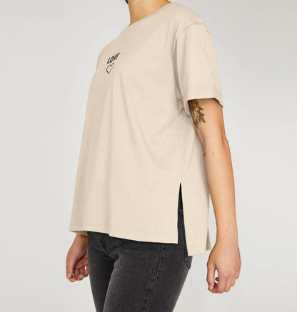Women's Love Relaxed Fit Tee - Eco-Friendly