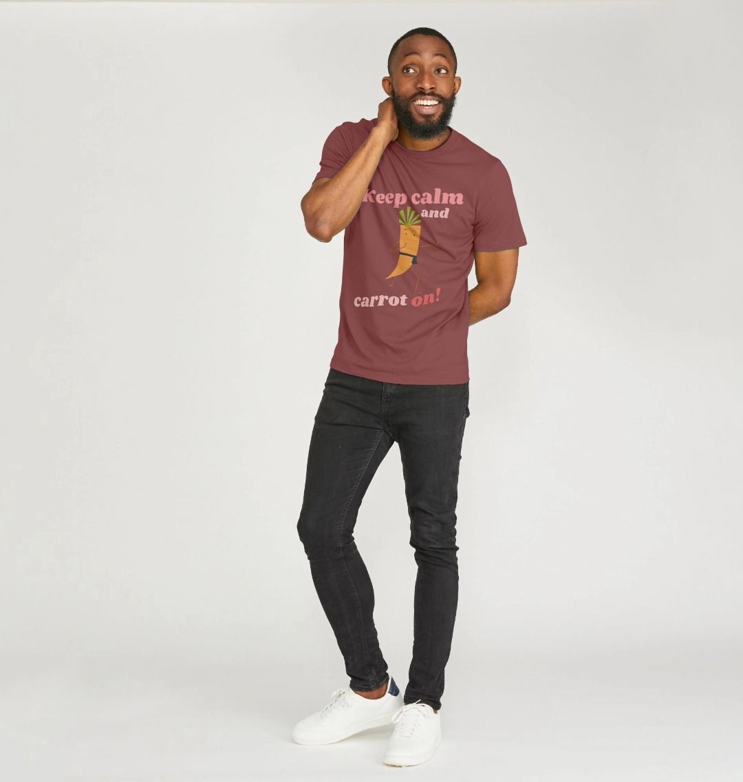 Keep Calm Carrot Tee - Mens - Primavera Marketplace - Primavera Marketplace - 74362961