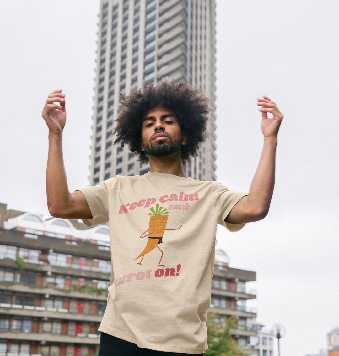 Keep Calm Carrot Tee - Mens - Primavera Marketplace - Primavera Marketplace - 74362963