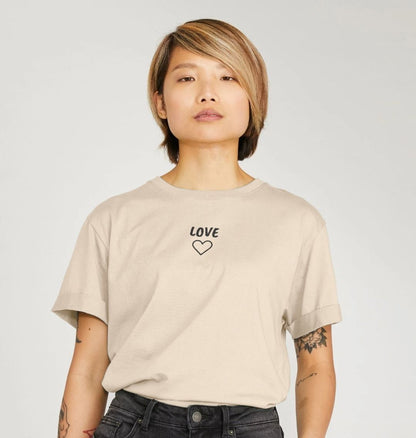 Women's Love Relaxed Fit Tee - Eco-Friendly