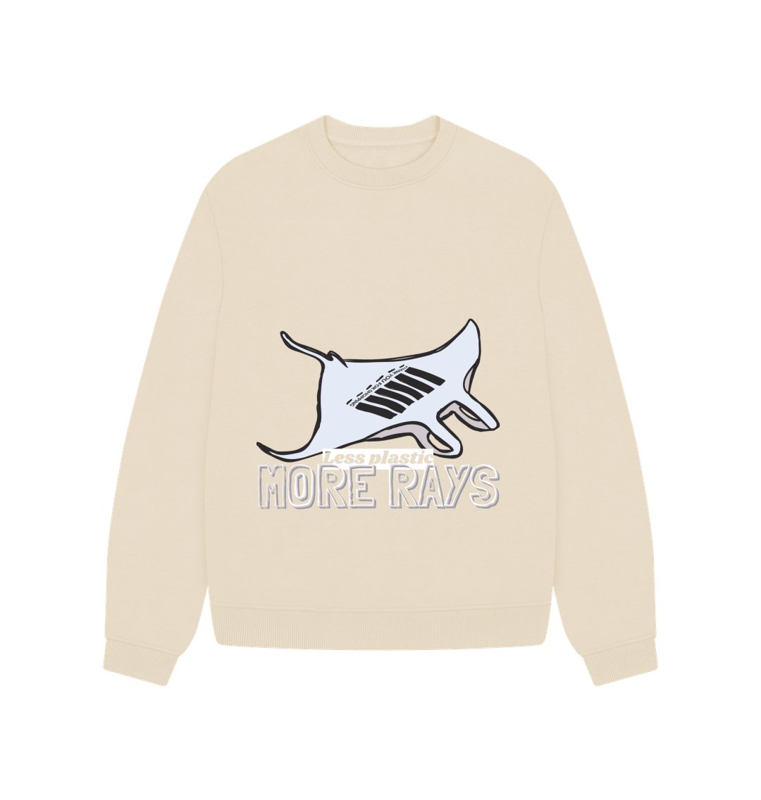 Less plastic more rays - Women’s Sweater - Primavera Marketplace - Primavera Marketplace - 79130744