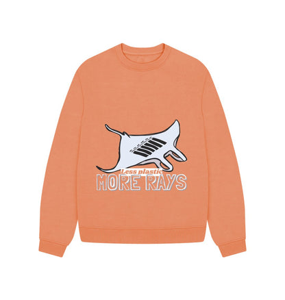 Less plastic more rays - Women’s Sweater - Primavera Marketplace - Primavera Marketplace - 79130747