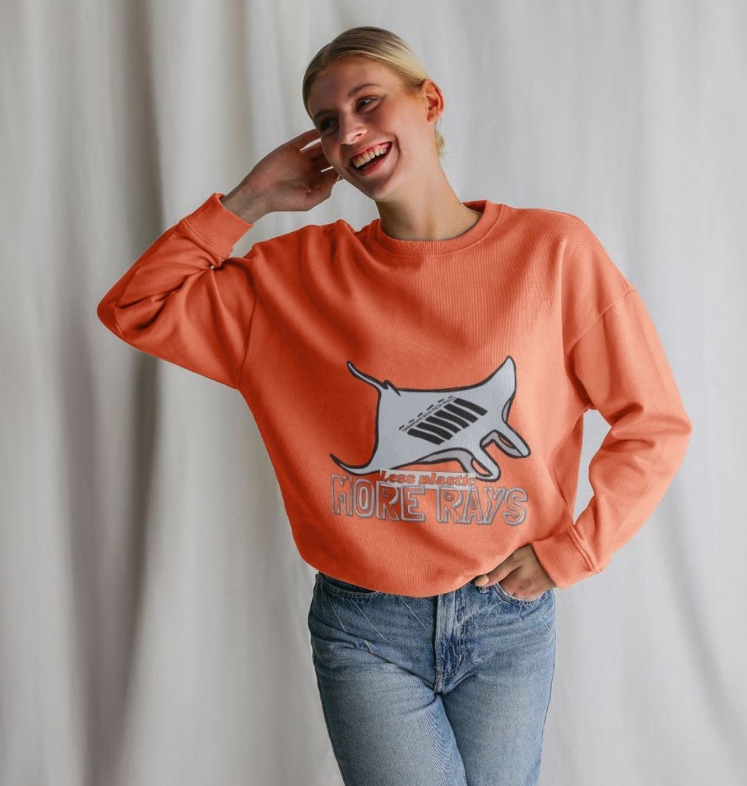Less plastic more rays - Women’s Sweater - Primavera Marketplace - Primavera Marketplace - 79130747