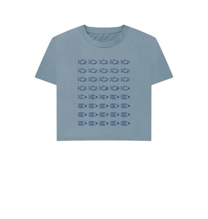 Plastic Free Ocean Tee - Womens - Primavera Marketplace - Primavera Marketplace - 74363311