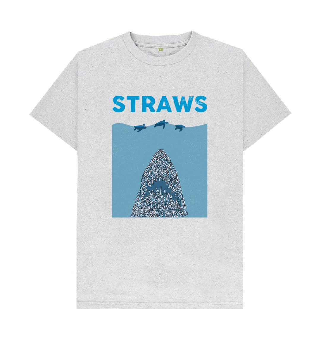 Straws Danger Recycled Tee - Men’s - Primavera Marketplace - Primavera Marketplace - 79902437