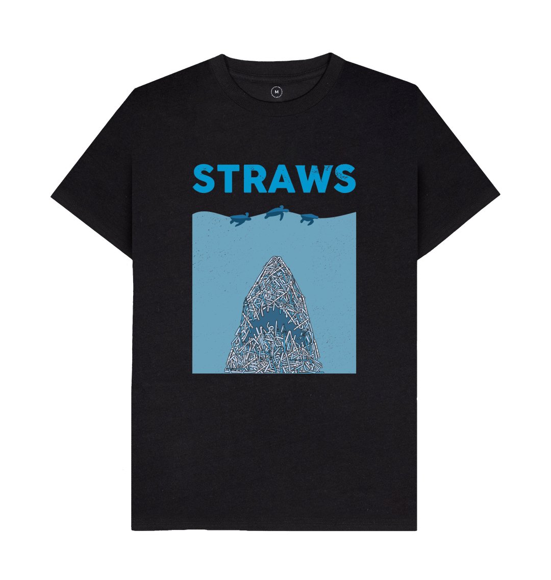 Straws Danger Recycled Tee - Men’s - Primavera Marketplace - Primavera Marketplace - 79902438