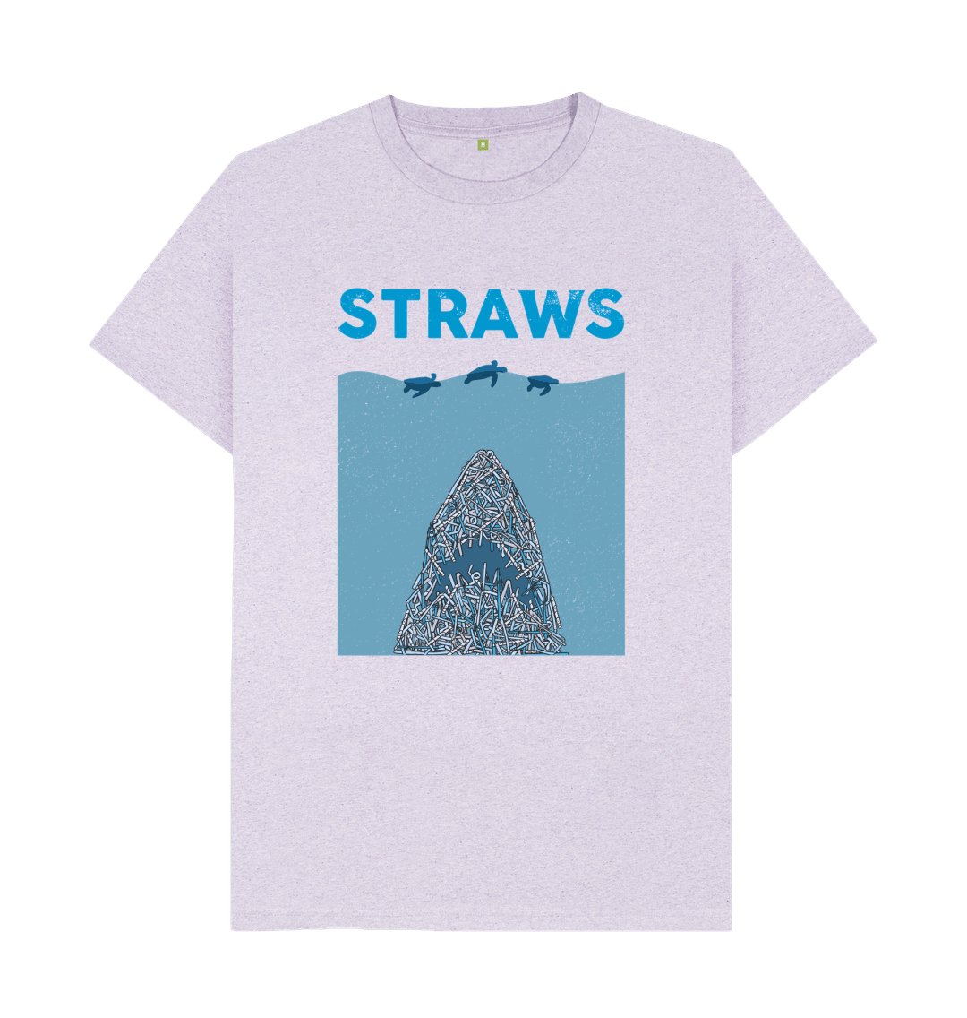 Straws Danger Recycled Tee - Men’s - Primavera Marketplace - Primavera Marketplace - 79902440